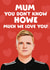 Newcastle United Mother's Day/Birthday Card - For Mum - Eddie Howe - Newcastle United created by Giddy Kipper