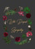 Traditional sympathy card for a friend or loved one - flower wreath created by laux_th