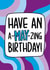 Fun Birthday Card - May Birthday - Funky Pattern created by TeePee Creations
