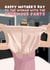 Funny Mother's Day Card - Bridget Jones - Enormous Pants created by Pink Peach Cards