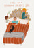 Funny Father's Day Card - Relaxing - Bed created by AbiGoLucky
