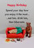 Funny Birthday Card - For Him - Eat, Drink & Hibernate created by Bold & Bright Cards