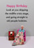 Funny Birthday Card - For Her - Old People Hobbies created by Bold & Bright Cards