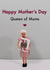 Cute Mothers Day Card - Queen of Mums - Playing Card Pun created by Bold & Bright Cards