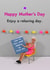 Funny Mother's Day Card - Relaxing Reading - Tell People To Fuck Off created by Bold & Bright Cards