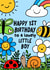 Cute 1st Birthday Card - For Him - Boy created by Macie Dot Doodles