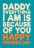 Heartfelt Father’s Day Card - For Daddy - From The Kids created by Blind Faith