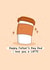 Cute Father’s Day Card - I Love You A Latte - Coffee Pun created by Rosalie Perl