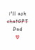 Cute Father's Day Card - I'll Ask ChatGPT - Dad created by Amy (Hedgecards)
