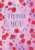 Classic Thank You Card - For Her - Hand Painted Floral Pattern - Bold Type created by Rebecca Prinn