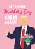 Funny Mother's Day Card - Donald Trump - Make Mother's Day Great Again created by The Cake Thief