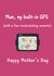 Funny & Heartfelt Mother’s Day Card – “Mum, My Built-in GPS” created by Sofa2Summit