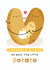 Cute New Baby Card - Tiny Potato - Heart created by Joanne Hawker