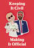 Cute Civil Partnership Wedding Card for Couple - Keeping it Civil. created by Bower