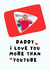Funny Father's Day/Birthday Card - For Daddy - I Love You More Than YouTube created by Silly Billy