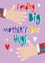 Cute Mother's Day Card - Sending Big Mother's Day Hugs - Hearts created by Lindsay Roberts Design