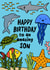 Cute Birthday Card - For Son - Sea Life created by Macie Dot Doodles