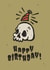 Cute Skull Goth Birthday Card For Friends - Happy Birthday! created by Lavinia Roth