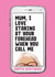Funny Birthday Card - For Mum - Face Time created by Filthy Sentiments