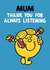 Sweet Mother's Day Card - Mr. Men - Thank You For Always Listening created by Mr. Men