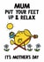 Cute Mother's Day Card - Little Miss Sunshine - Put Your Feet Up & Relax created by Mr. Men