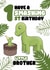 Cute 1st Birthday Card - For A Little Brother - Dinosaurs created by @Cupsie's Creations