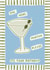 Classic Cocktail Birthday Card - Martini Alcohol Drink created by Rachel Jones