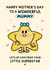 Cute Mother's Day Card - For Mummy - From Your Little Superstar created by Mr. Men