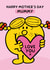 Cute Mother’s Day Card - For Mummy - Little Miss Sunshine created by Mr. Men