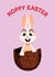 Cute Easter Card - Hoppy Easter - Chocolate Egg created by Folio | Ian Owen