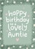 Pretty Birthday Card - Lovely Auntie created by Fliss Muir