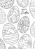 Cute Easter Card - Easter Eggs - Colouring In created by Debbie Daley Illustrations