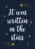 Cute Anniversary/Engagement Card - It Was Written In The Stars - Stars created by Kave Media