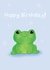 Cute Birthday Card - Frog - Pun created by Peach and Mimi