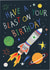 Classic Birthday Card - Space Rocket - Have A Blast created by Pablo and Pickle Studio