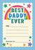 Cute Father's Day Card - For Daddy - Certificate created by Helen Richmond