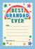 Classic Father's Day Card - Best Grandad Ever - Certificate created by Helen Richmond