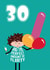 Funny Birthday Card - 30th - Naughty Balloons created by Versed Aid