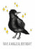 Birthday card - Magic Crow - "Have a magical birthday!" created by Whimsical Witchcraft