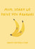 Cute Mother'd Day Card - Bananas - Sorry Mum created by Alice James