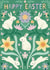 Cute Easter Card - Bunnies And Daffodils created by Hollie McManus Illustration