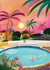 Pretty Birthday/Just Because - Summer - Pool created by Aniet Illustration