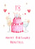 Classic Birthday Card - 18th - Cake And Cocktails created by HCD Illustration