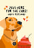 Cute Birthday Card - Fox Red Labrador - Just Here For The Cake created by Diva Doodle Designs