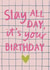 Modern Birthday Card - Slay All Day created by Sweetlove Press