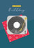 Classic Birthday Card - For Him - Record Player created by Laura Darrington Design Ltd.