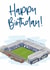 Fun Birthday Card - Birmingham City - Football Stadium created by Moo & Snip