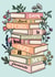 Pretty Anniversary Card - Book Stack - Favourite Story created by Wild Rose