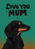Funny Mother’s Day/Birthday Card - From the Dog - For Mum - Dachshund created by Kasia Cards