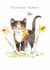 Cute Birthday Card - Kitten with Daffodils and Butterfly created by Paper Shed Design